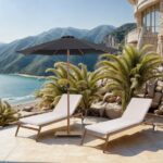 Fiji Water Resistant Fabric And Aluminum Patio Umbrella