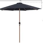 Fiji Water Resistant Fabric And Aluminum Patio Umbrella