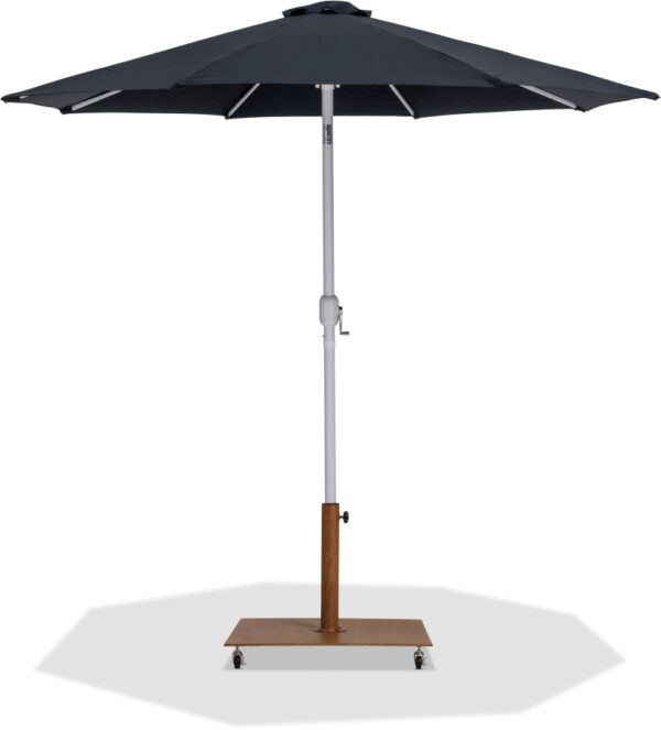 Fiji Water Resistant Fabric And Aluminum Patio Umbrella with Base Set