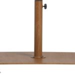 Fiji Water Resistant Fabric And Aluminum Patio Umbrella with Base Set