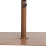 Fiji Water Resistant Fabric And Aluminum Patio Umbrella with Base Set
