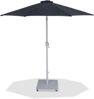 Fiji Water Resistant Fabric And Aluminum Patio Umbrella with Base Set