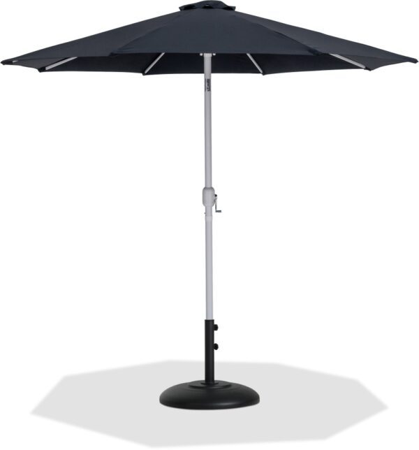 Fiji Water Resistant Fabric And Aluminum Patio Umbrella with Base Set