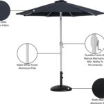 Fiji Water Resistant Fabric And Aluminum Patio Umbrella with Base Set