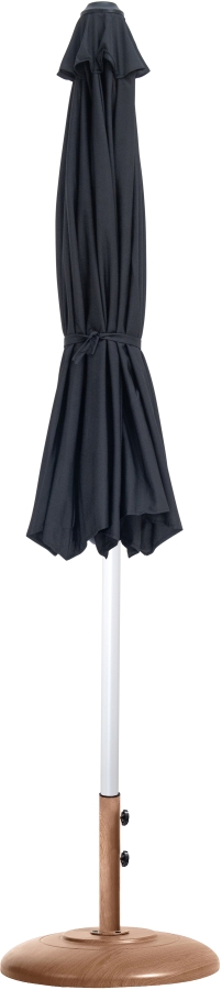 Fiji Water Resistant Fabric And Aluminum Patio Umbrella with Base Set
