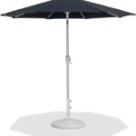 Fiji Water Resistant Fabric And Aluminum Patio Umbrella with Base Set