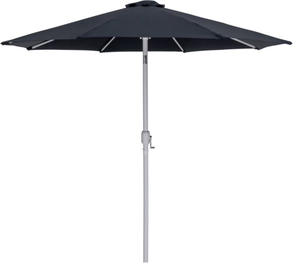 Fiji Water Resistant Fabric And Aluminum Patio Umbrella with Base Set