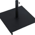 Fiji Water Resistant Fabric And Aluminum Patio Umbrella with Base Set