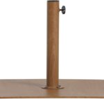Fiji Water Resistant Fabric And Aluminum Patio Umbrella with Base Set