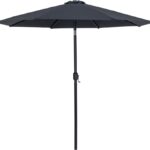 Fiji Water Resistant Fabric And Aluminum Patio Umbrella with Base Set