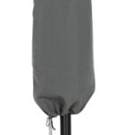Fiji Water Resistant Fabric And Aluminum Patio Umbrella with Base Set