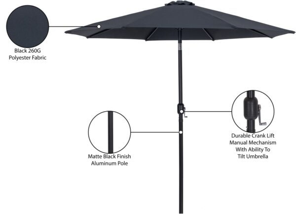 Fiji Water Resistant Fabric And Aluminum Patio Umbrella