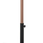 Amalfi Water Resistant Fabric And Aluminum Patio Umbrella with Base Set