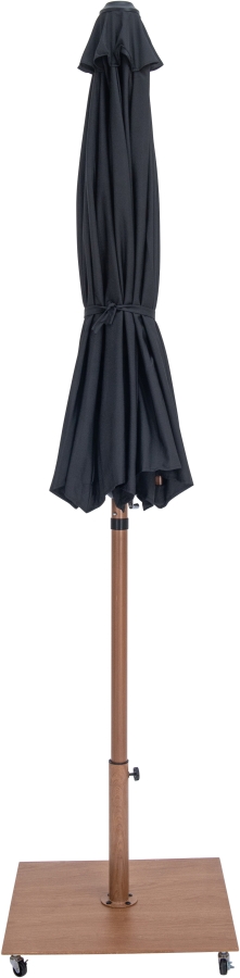 Amalfi Water Resistant Fabric And Aluminum Patio Umbrella with Base Set