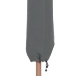 Amalfi Water Resistant Fabric And Aluminum Patio Umbrella with Base Set