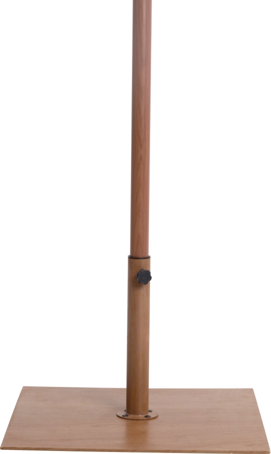 Amalfi Water Resistant Fabric And Aluminum Patio Umbrella with Base Set