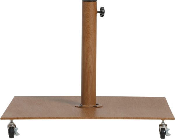 Amalfi Water Resistant Fabric And Aluminum Patio Umbrella with Base Set