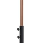 Amalfi Water Resistant Fabric And Aluminum Patio Umbrella with Base Set