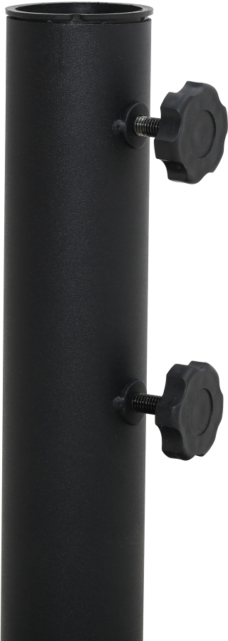 Amalfi Water Resistant Fabric And Aluminum Patio Umbrella with Base Set