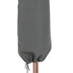 Amalfi Water Resistant Fabric And Aluminum Patio Umbrella with Base Set