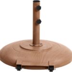 Amalfi Water Resistant Fabric And Aluminum Patio Umbrella with Base Set
