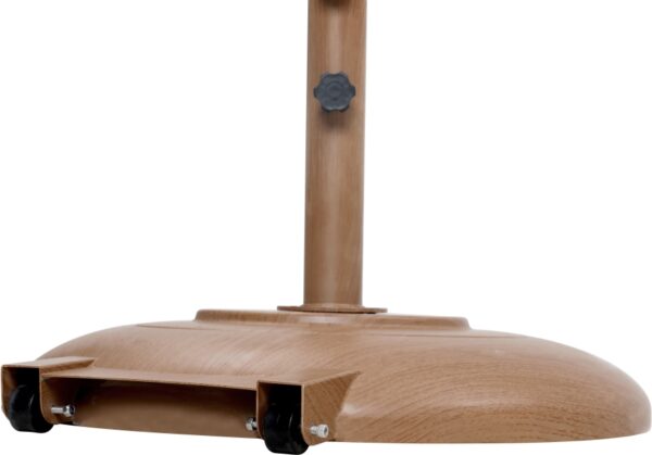 Amalfi Water Resistant Fabric And Aluminum Patio Umbrella with Base Set