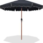 Amalfi Water Resistant Fabric And Aluminum Patio Umbrella