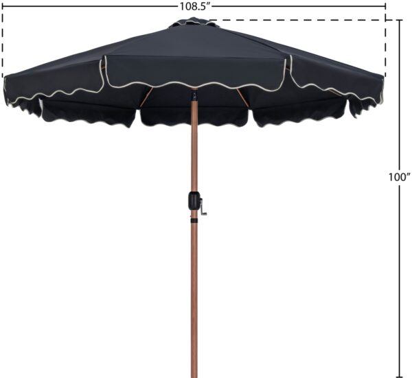 Amalfi Water Resistant Fabric And Aluminum Patio Umbrella
