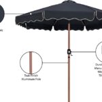 Amalfi Water Resistant Fabric And Aluminum Patio Umbrella