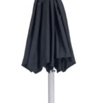 Amalfi Water Resistant Fabric And Aluminum Patio Umbrella with Base Set