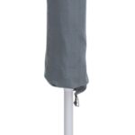 Amalfi Water Resistant Fabric And Aluminum Patio Umbrella with Base Set
