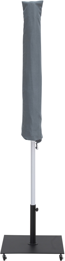 Amalfi Water Resistant Fabric And Aluminum Patio Umbrella with Base Set