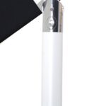 Amalfi Water Resistant Fabric And Aluminum Patio Umbrella with Base Set