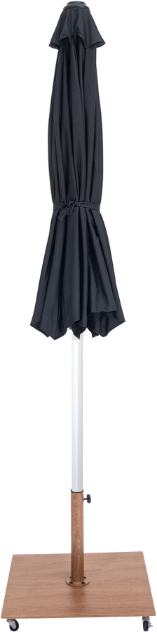 Amalfi Water Resistant Fabric And Aluminum Patio Umbrella with Base Set