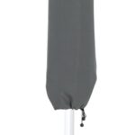 Amalfi Water Resistant Fabric And Aluminum Patio Umbrella with Base Set