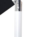 Amalfi Water Resistant Fabric And Aluminum Patio Umbrella with Base Set