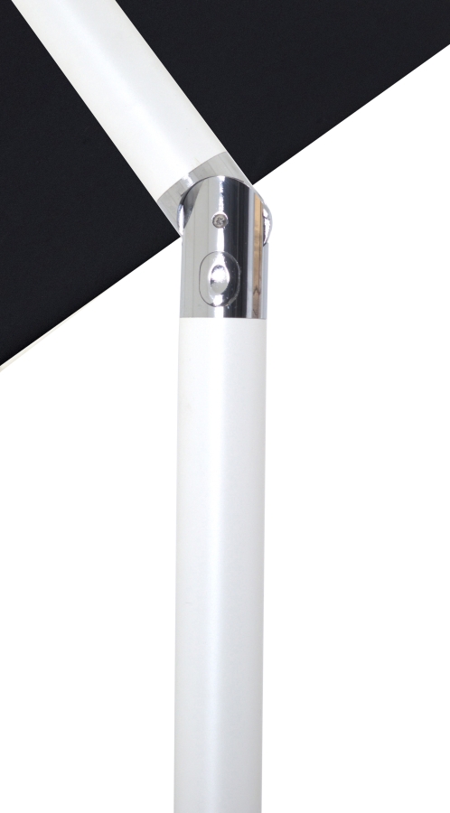 Amalfi Water Resistant Fabric And Aluminum Patio Umbrella with Base Set
