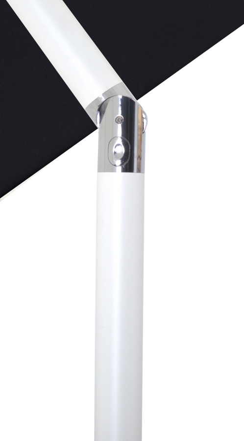 Amalfi Water Resistant Fabric And Aluminum Patio Umbrella with Base Set