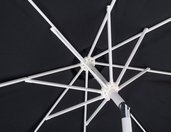 Amalfi Water Resistant Fabric And Aluminum Patio Umbrella with Base Set