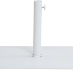 Amalfi Water Resistant Fabric And Aluminum Patio Umbrella with Base Set