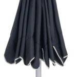 Amalfi Water Resistant Fabric And Aluminum Patio Umbrella with Base Set