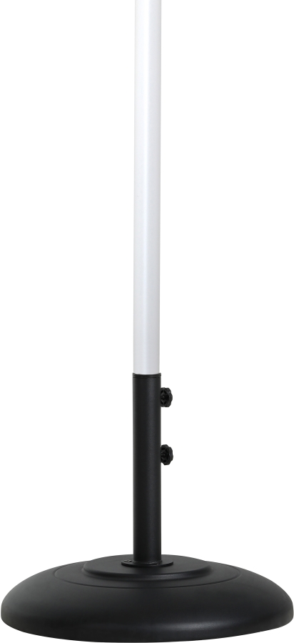 Amalfi Water Resistant Fabric And Aluminum Patio Umbrella with Base Set