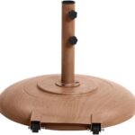 Amalfi Water Resistant Fabric And Aluminum Patio Umbrella with Base Set