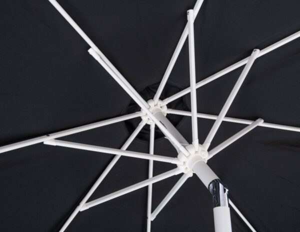 Amalfi Water Resistant Fabric And Aluminum Patio Umbrella with Base Set