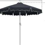 Amalfi Water Resistant Fabric And Aluminum Patio Umbrella