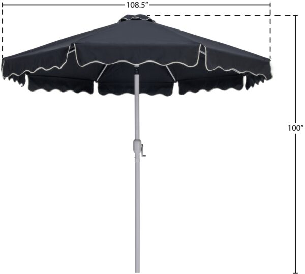 Amalfi Water Resistant Fabric And Aluminum Patio Umbrella