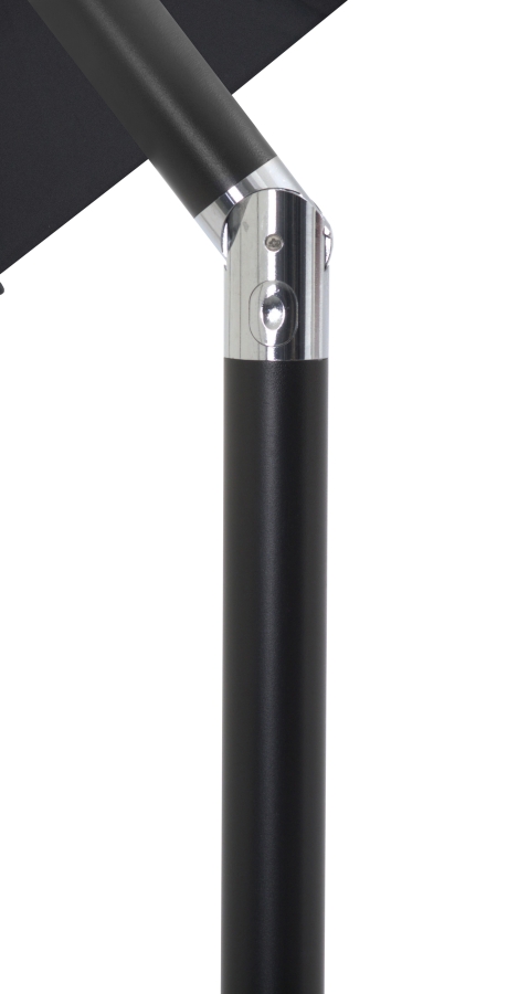 Amalfi Water Resistant Fabric And Aluminum Patio Umbrella with Base Set