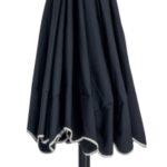 Amalfi Water Resistant Fabric And Aluminum Patio Umbrella with Base Set