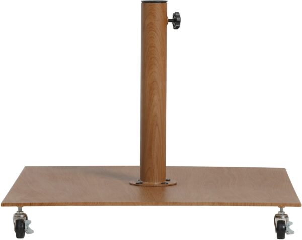 Amalfi Water Resistant Fabric And Aluminum Patio Umbrella with Base Set