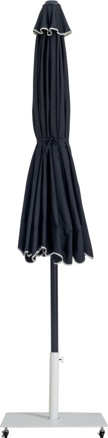 Amalfi Water Resistant Fabric And Aluminum Patio Umbrella with Base Set